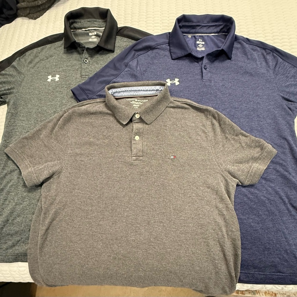 Under Armour & Tommy Hilfiger Men's Polo Trio